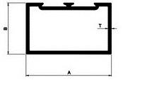 Aluminum extruded door single partition