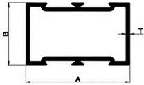 Aluminum extruded door double partition