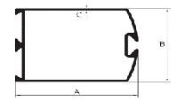 Aluminium extruded door vertical