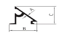 Aluminum extruded glazing clip