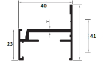 Aluminum extruded openable window 40 mm outer frame