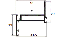 Aluminum extruded openable window 40 mm shutter frame