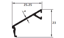 Aluminum extruded openable window 40 mm clip