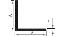 Aluminum extruded equal angle