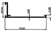 Aluminum extruded L Section