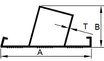 Aluminum extruded stapazing ladder section