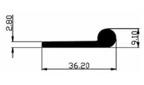 Aluminum extruded hinge ladder section