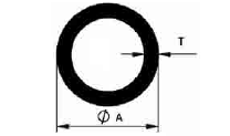 Aluminum extruded round tube