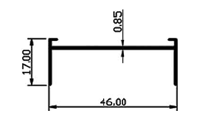 Aluminum extruded water channel